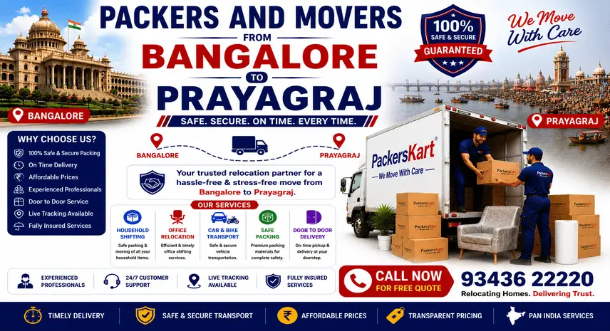 Packers and Movers Bangalore to Prayagraj Charges