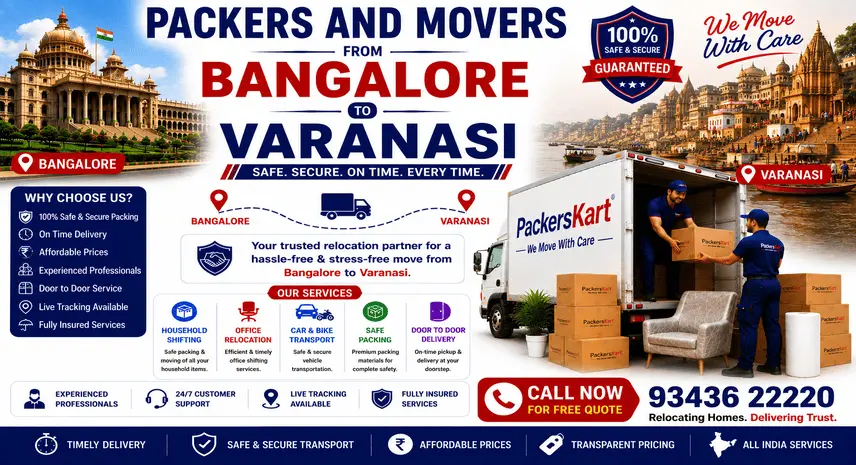 Packers and Movers Bangalore to Varanasi Charges