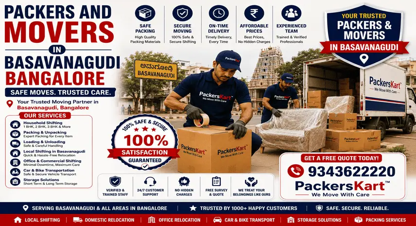 Packers and Movers in Basavanagudi Bangalore