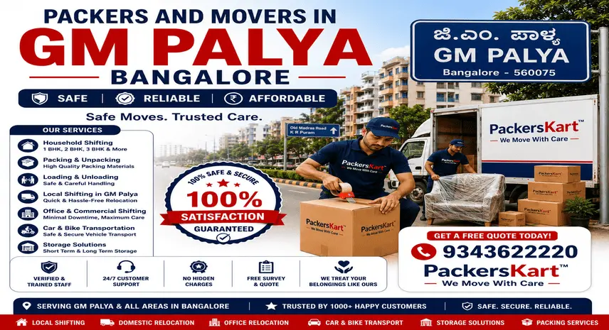 Packers and Movers in GM Palya, Bangalore