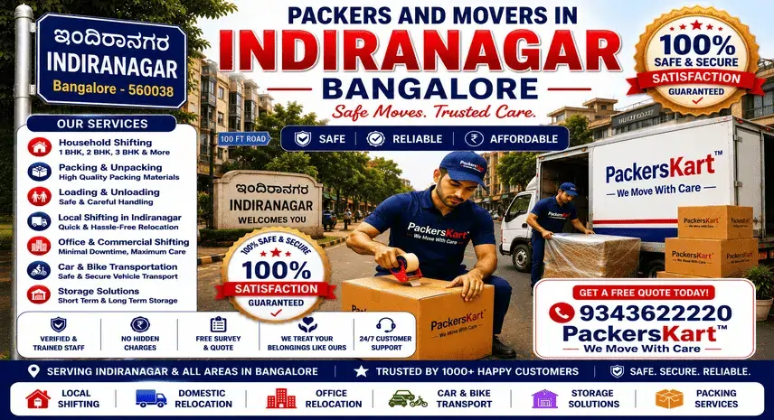 Packers and Movers in Indiranagar Bangalore