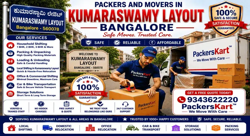 Packers and Movers in Kumaraswamy Layout Bangalore