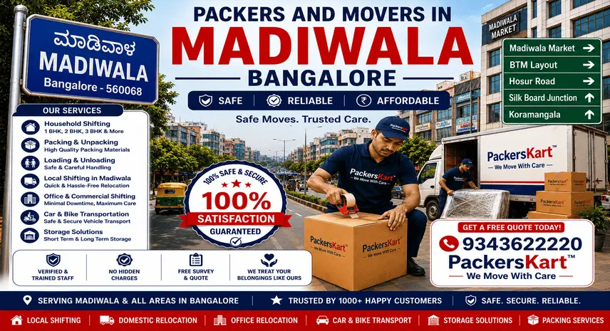 Packers and Movers in Madiwala Bangalore
