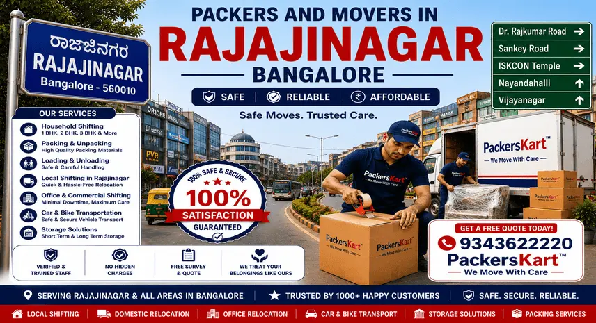 Packers and Movers in Rajajinagar Bangalore