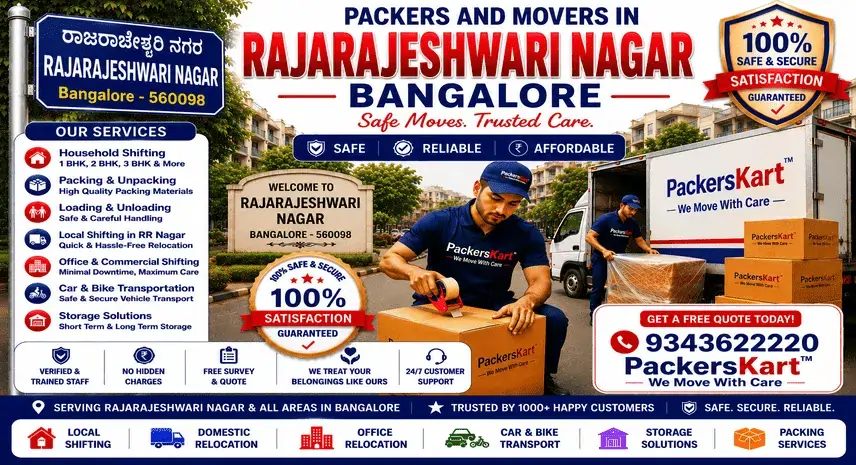 Packers and Movers in Rajarajeshwari Nagar Bangalore