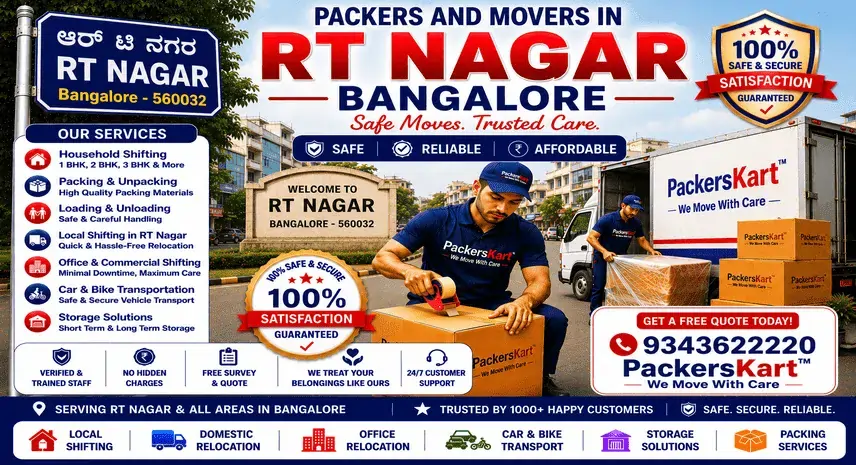 Packers and Movers in RT Nagar Bangalore