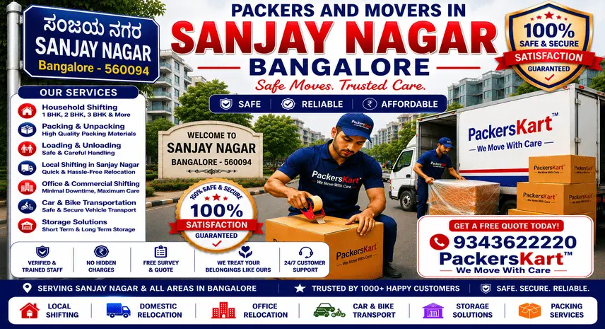 Packers and Movers in Sanjay Nagar Bangalore