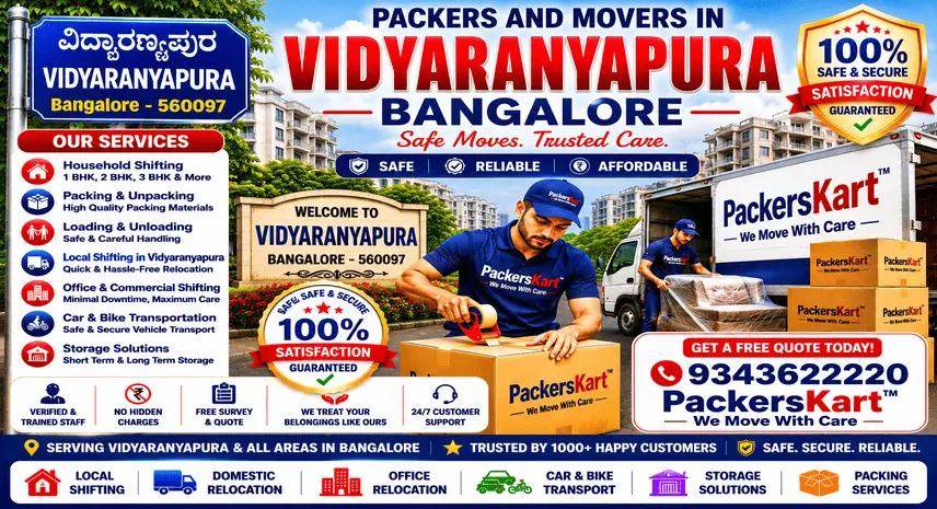 Packers and Movers in Vidyaranyapura Bangalore